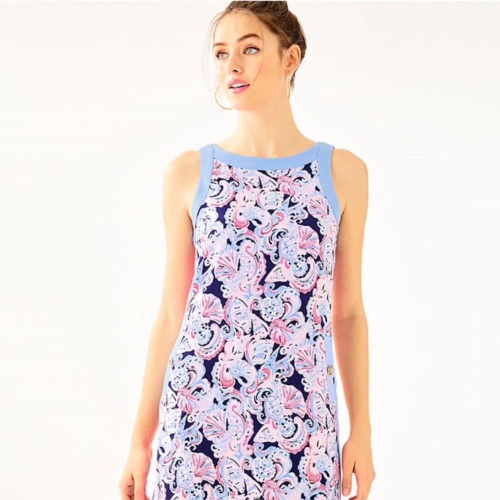EUC ANGIE STRETCH SHIFT DRESS LILLY PULITZER 10 only worn once